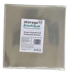 storage.boutique 7" Vinyl SINGLE ARCHIVE STANDARD Protection Sleeves 45 RPM, 50 - Picture 1 of 5