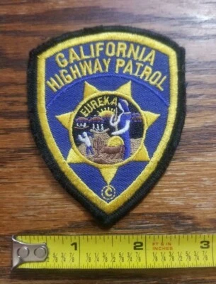 Parche Eureka Vintage California Highway Patrol 3.5 pulgadas NUEVO Perfecto Estado Foto 1 de 2