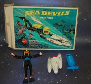 Mattel Sea Devils Rick Riley Matt Mason Style with Box - Picture 1 of 18