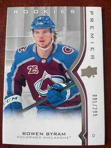 20-21 UPPER DECK PREMIER ROOKIES - BOWEN BYRAM RC /299 #60 COLORADO AVALANCHE - Bild 1 von 1
