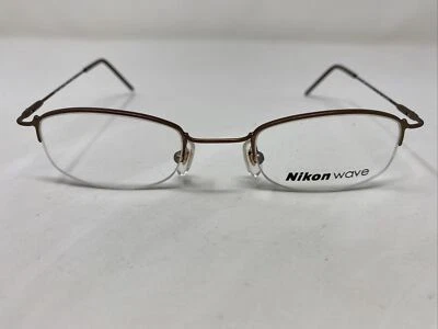 Marco de gafas de metal Nikon Wave WA7215 0408 44-21-130 marrón medio borde B572 Foto 1 de 4