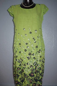 ITALY Kleid Leinen Sommerkleid,Tunika,Strand Kleid Damen...Größe M,L,XL,XXL,3XL - Bild 1 von 9