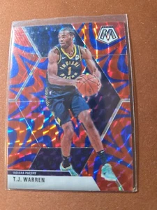 2019-20 Panini Mosaic - T.J. Warren #165 Reactive RED MOSIAC - Picture 1 of 2