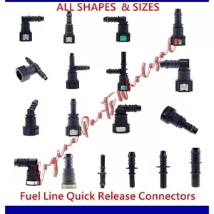 Fuel Line Quick Release Connector Hose Pipe Fitting Inch In/ALL SIZES Automotive - Picture 1 of 38