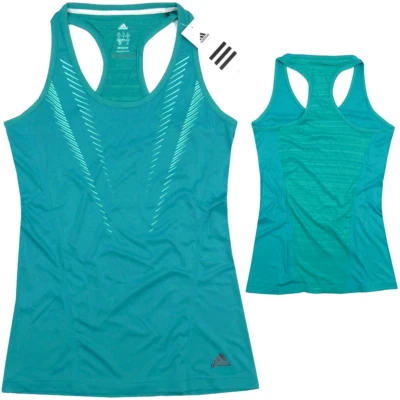 Adidas Sn Grafico Canotta Donna Camicia Sport Fitness Corsa Canottiera Mint Grün - Immagine 1 di 3