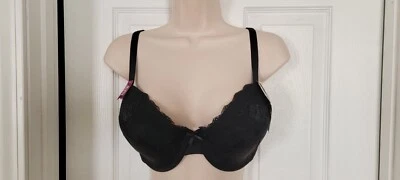 Apt.9 Push-Up 38D Black Lace Bra Underwire Padded ZA53BZS - Image 1 of 4