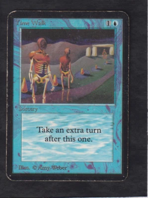 Magic MTG - Time Walk - Alpha - GESPIELT - EN - Bild 1 von 2