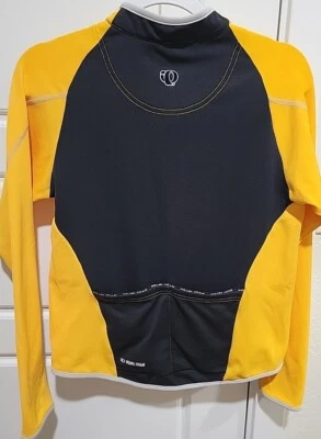 Pearl Izumi Elite Series Full Zip Cycling Jacket Black Yellow Size Small - Image 1 of 4