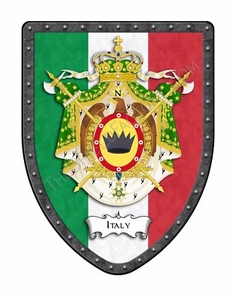 Escudo de armas real Italia país colgante escudo de exhibición - bandera italiana - Imagen 1 de 12