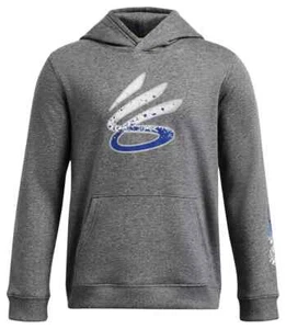 Under Armour Boys' Curry Splash Hoodie Youth Size Small Gray - Picture 1 of 2
