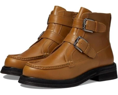 Bota de moto Free People™ para mujer 8,5 B Isla en cuero café caramelo - $178 Foto 1 de 4