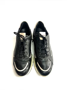 ECCO St 1 Black & Pink Leather Urban Sneakers Shoes Women Size 8 - Picture 1 of 18