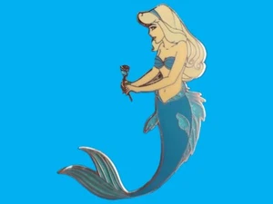 Prendedor de fantasía - Disney La Bella Durmiente Aurora como Sirena en azul LE100 - Imagen 1 de 2
