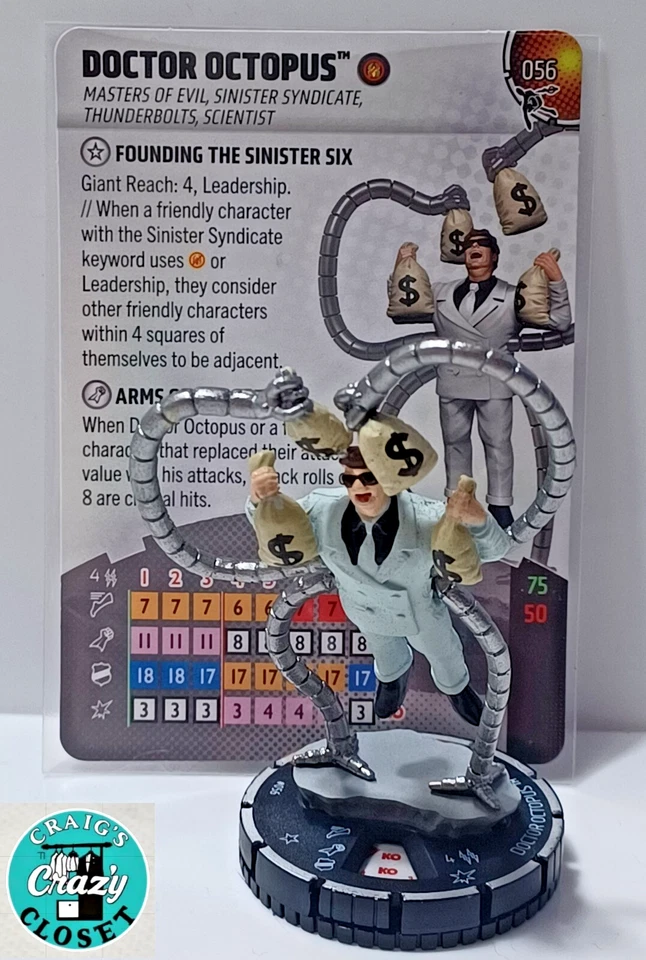 HeroClix Doctor Octopus 056 Marvel Spider-Verse Set New Chase - Image 1 of 1