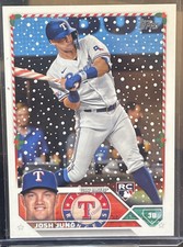 2023 Topps Holiday Mega Josh Jung Variation Candy Cane Bat Short Print Ssp📈RC🔥
