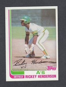 1982 Topps RICKEY HENDERSON Oakland A's #610