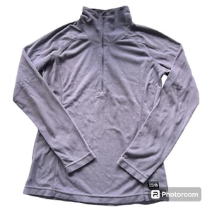 Mountain Hardwear Fleece Quarter Zip Pullover Womens Size S Purple Mock Neck - Picture 1 of 7