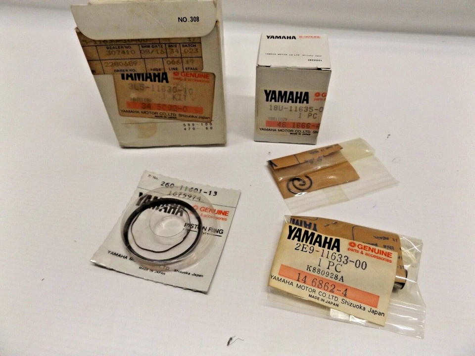 KIT PISTÓN YAMAHA 3L5-11630-10-00 .25MM OS QT50 PW50 NOS Foto 1 de 1