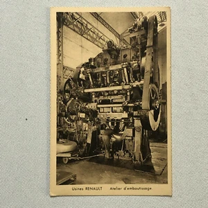 Antique Postcard Post Card Renault Car Factory Plant Machinery - Picture 1 of 6