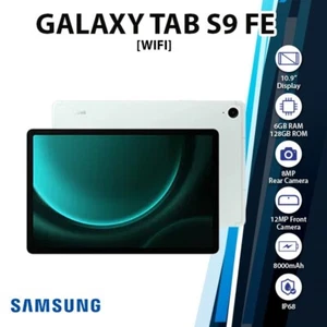 Samsung Galaxy Tab S9 FE Wi-Fi Android PC Tablet (Mint, 6GB+128GB, Octa Core) - Picture 1 of 6