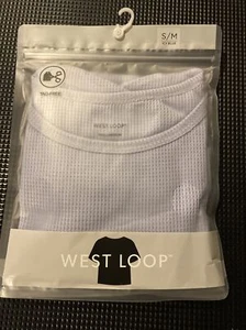 WEST LOOP TAG FREE LESS WOMEN'S LOUNGE SHIRT TOP / PJS ICY BLUE S / M - Picture 1 of 3