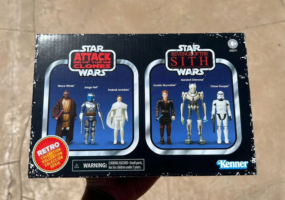 Star Wars Colección Retro El Ataque de los Clones y La Venganza de los Sith Paquete de 6 Nuevo en Caja Foto 1 de 4