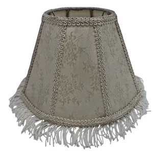 Paralume Vintage Decorativo Vittoriano Tiffany Floreale Tessuto Frangia Decorazione Casa - Foto 1 di 10