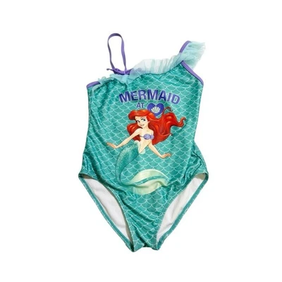 Traje de baño Disney La Sirenita Ariel Sirena en el Corazón 1 pieza talla 7/8 Foto 1 de 4
