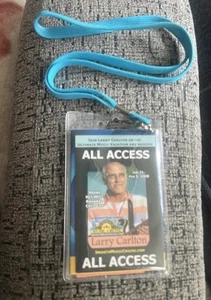 Smooth Music Cruise Backstage Pass All Access VIP Concert Laminate Larry Carlton - Picture 1 of 2