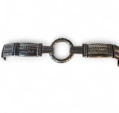 Chico Chrome Leather Belt. Sz Medium 30”x1.25”  - Image 1 of 3