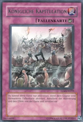 YuGiOh Königliche Kapitulation (V.1) TLM-DE059 Rare NM 1st - Bild 1 von 2