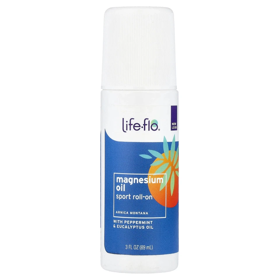 Aceite de magnesio deportivo roll-on, 3 fl oz (89 ml) Foto 1 de 2