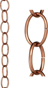 485P-8 Catena Maglia Catena Pioggia Lunga 8-1/2 Piedi, 12 Grandi Figure, 100% Rame Puro - Foto 1 di 6