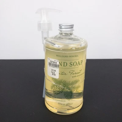 Williams Sonoma Hand Soap Winter Forest Pine Cedar Cinnamon 16 fl oz with Pump - Image 1 of 4