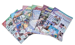 6 Wood Strokes & Woodcrafts Magazine Vtg Folk Art Crafts 1999 - Patterns - Foto 1 di 5