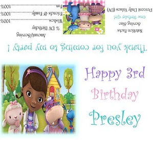 Doc McStuffins Candy Bar Wrappers/Birthday Party Favors - Picture 1 of 1