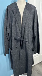 NEW Lane Bryant Long Sleeve Open Tie-Front Cardigan Jacket Sweater Gray 26/28 - Picture 1 of 4