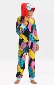NWT~ Nightmare Before Christmas sz S 6/6x hooded Pajama's Fleece Sally Union CC1 - Picture 1 of 7