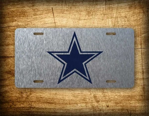 Dallas Cowboys NFL License Plate ~Blue & Silver~ Auto Tag Texas Lone Star State! - Picture 1 of 5