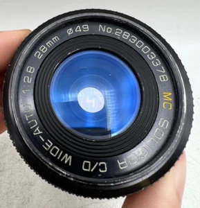 Soligor C/D Wide Auto 28mm f2.8 C/Y Contax Yashica Mount Lens for SLR Cameras - Picture 1 of 9