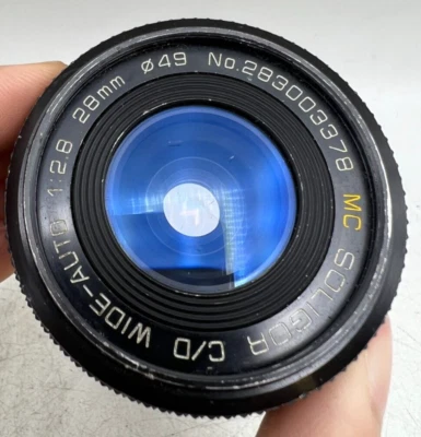 Soligor C/D Wide Auto 28mm f2.8 C/Y Contax Yashica Mount Lens for SLR Cameras - Image 1 of 4