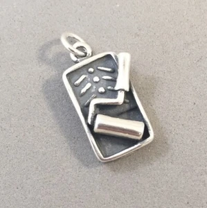 .925 Sterling Silver 3-D PAINT TRAY & ROLLER Charm NEW Pendant House 925 HM09 - Bild 1 von 4