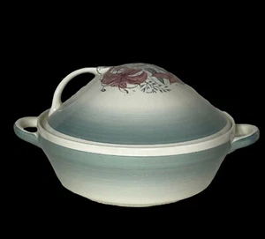 Vintage Susie Cooper Vegetable  / Soup Coupe Tiger Lilly Sea Green Pink England - Picture 1 of 7