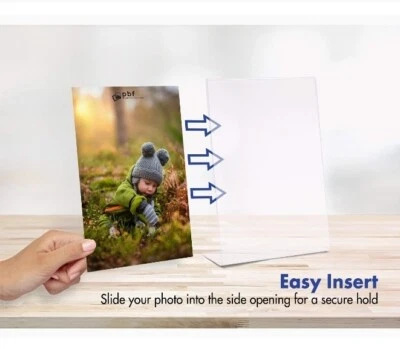 5x7 Inch Clear Acrylic Picture Photo Frame Vertical Table Top-Pack 1 Photo Frame - Image 1 of 4