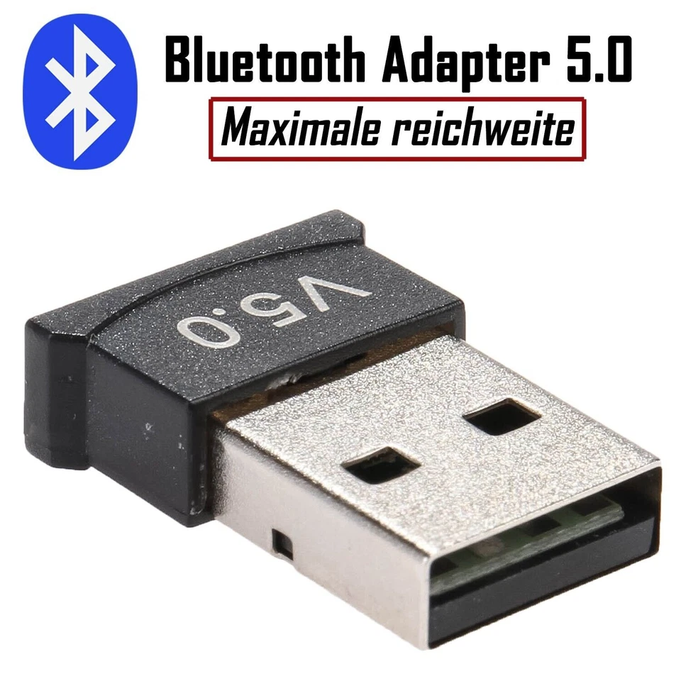 Bluetooth adapter 5.0 transmitter dongle stick PC notebook USB Bluetooth stick - Image 1 of 4