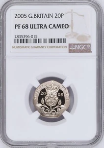 2005 Great Britain 20 Pence Proof NGC PF 68 - Picture 1 of 2