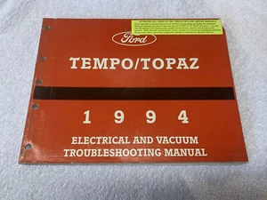 1994 Tempo Topaz Electrical And Vacuum Trouble Shooting Service Manual Used. - Picture 1 of 7