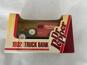 ERTL Dr Pepper 1932 Truck Bank Metal w/Rubber Tires Vintage 1994 w/ BOX FREE S - Picture 1 of 9