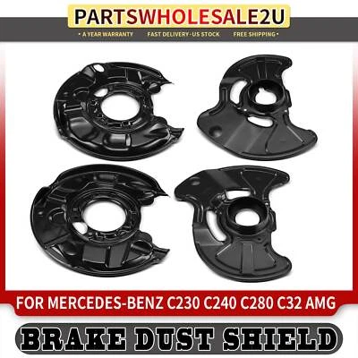 4x Front & Rear Brake Dust Shield for Mercedes-Benz C230 C55 AMG CLK500 SLK350 - Image 1 of 4