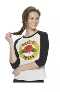 Neu mit Etikett Junior Größe Large Guns N Roses Raglan-T-Shirt - Bild 1 von 3